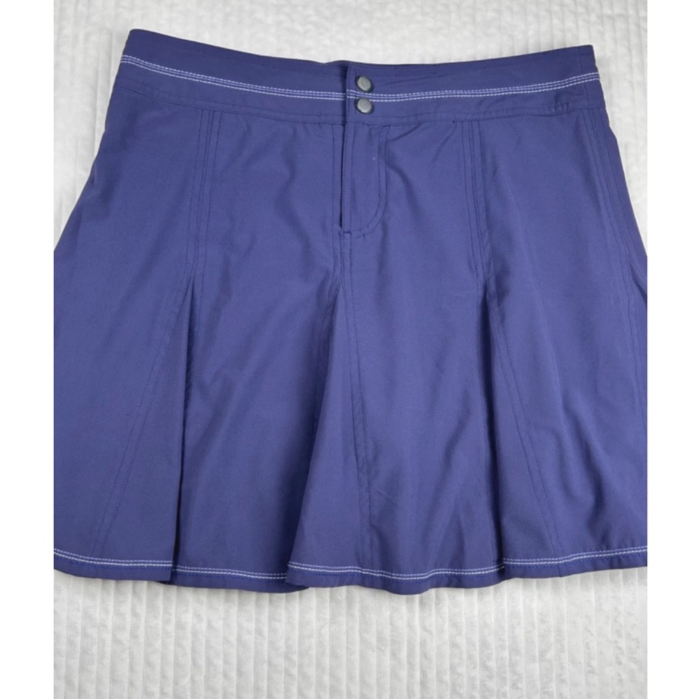 Title Nine Flare Skort SZ 10 Purple Athleisure Golf Skirt Pickleball Outdoor